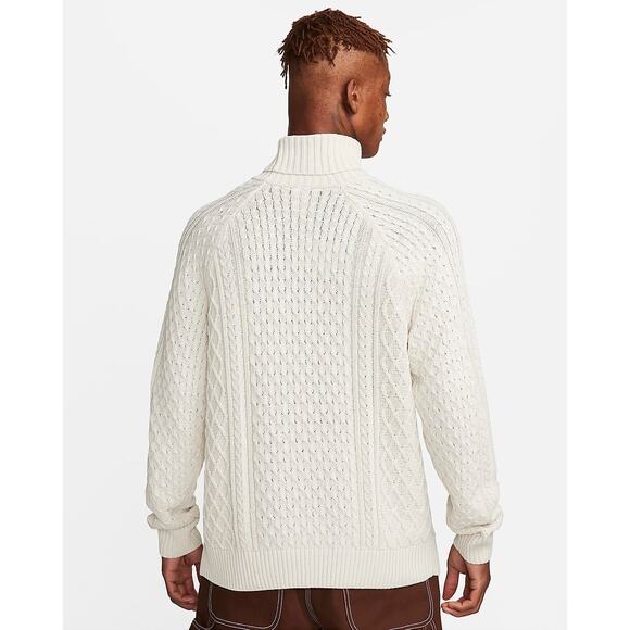 Nike Life Men's Cable Knit Turtleneck Sweater Large FB7770-072 - Picture 3 of 9